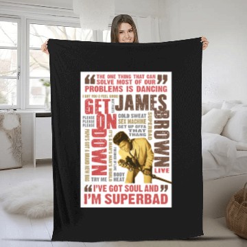 Discover JAMES BROWN Fleece Blankets