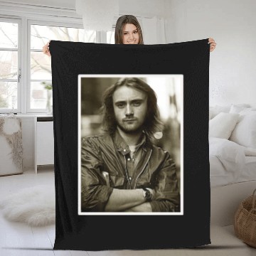 Discover Phil Collins Retro - Phil Collins - Fleece Blankets