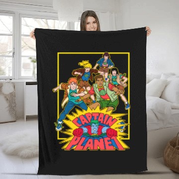 Discover Captain Planet and the Planeteers - Captain Planet - Fleece Blankets