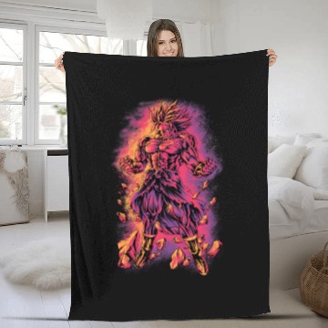 Discover Super Saiyan Broly Fleece Blankets