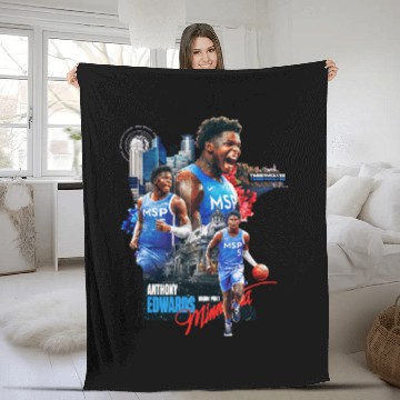 Discover Anthony Edwards Fleece Blankets