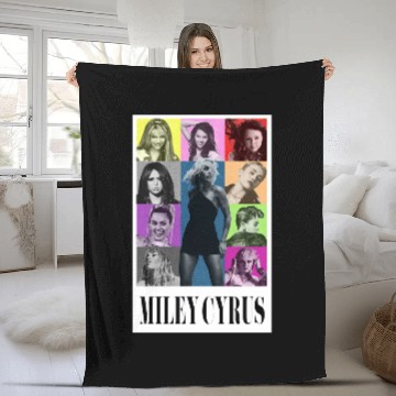 Discover Miley Cyrus Eras Tour Fleece Blankets Flowers Fleece Blankets