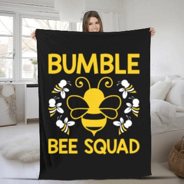 Discover Bumble Bee Squad, Bumblebee Team Group Family & Friends  Fleece Blankets