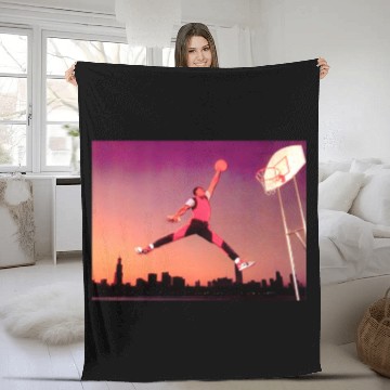 Discover Jordan Skyline - Michael Jordan - Fleece Blankets