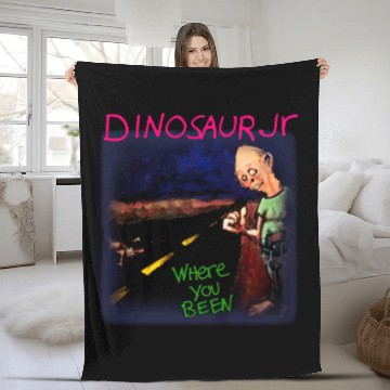 Discover Dinosaur Jr. Unisex Fleece Blankets: Where You Been (Black)