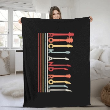 Discover Classic Rock Roll Vintage Concert Band Cool Fleece Blankets Fleece Blankets