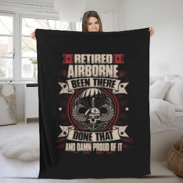 Discover airborne 509th airborne airborne 101st airborne Fleece Blankets