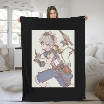 Discover Genshin impact  Bennett Fleece Blankets