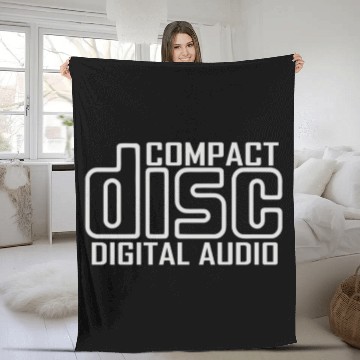 Discover Compact Disc digital Audio Fleece Blankets