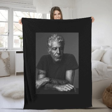 Discover Anthony Bourdain - Anthony Bourdain - Fleece Blankets