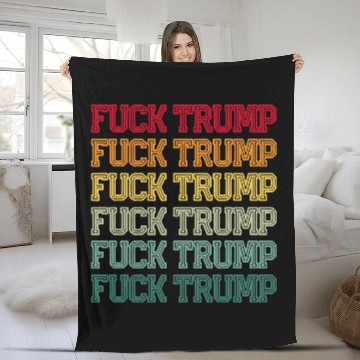 Discover Anti Trump Anti Republican Offensive Political Fleece Blankets