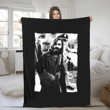Discover Charles Manson Fleece Blankets , Serial Killer Fleece Blankets-