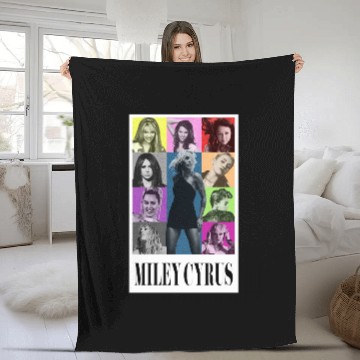 Discover Miley Cyrus Eras Tour Fleece Blankets Flowers Fleece Blankets
