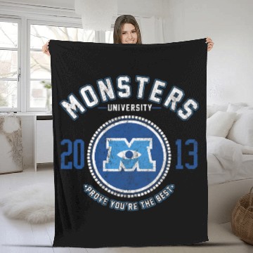 Discover Disney Monsters University Logo Graphic Fleece Blankets