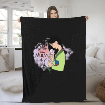 Discover Disney Princess Mulan Cherry Blossoms Fleece Blankets