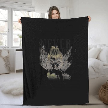 Discover Disney Peter Pan Tinker Bell Never Grow Up Sketc Fleece Blankets