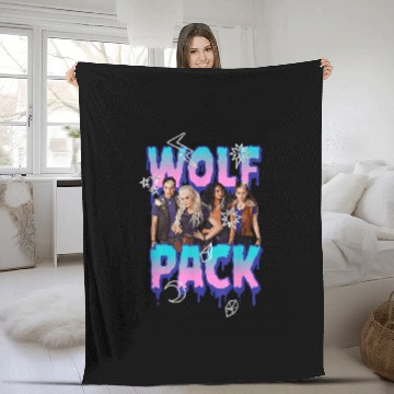 Discover Disney Zombies Wolf Pack Group Poster Fleece Blankets