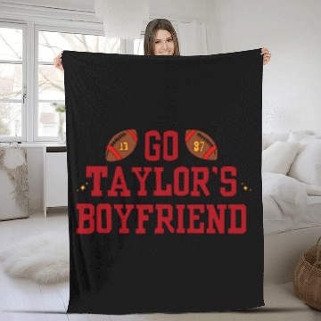 Discover Travis Kelce And Taylorr Swift Fleece Blankets