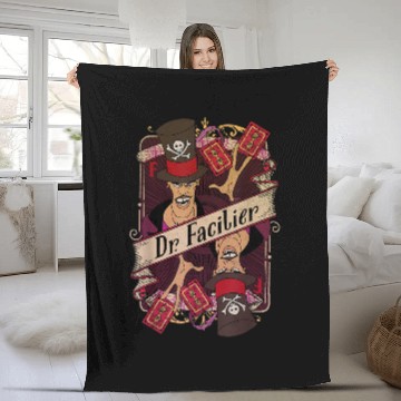 Discover Disneyss Princess And The Frog Facilier Playing Card Zip Fleece Blankets