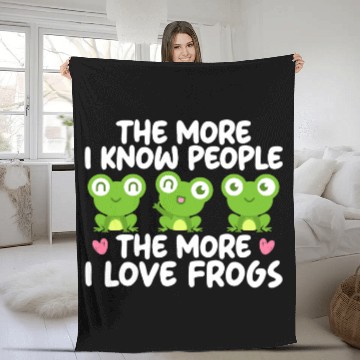 Discover Frog Gift Animal Tadpole Toad Egg Herpetology Frog Fleece Blankets