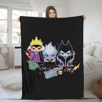 Discover Disney Villains Chibi Dont Call Us Cute Hawaiians Fleece Blankets
