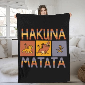 Discover Disneyss The Lion King Hakuna Matata Solid Blocks Baseball Tees Fleece Blankets
