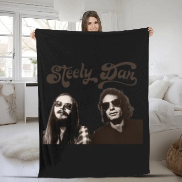 Discover Retro Style Steely Dan Band Members Fleece Blankets