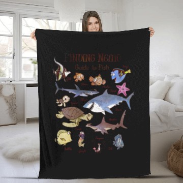 Discover Disneyss Pixars Finding Nemo Fish Guide Fleece Blankets