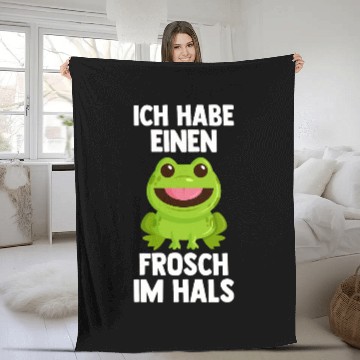 Discover Frog Gift Fairy Tale Amphibian Toad 2 Fleece Blankets