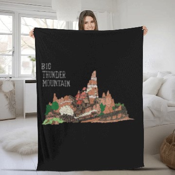 Discover Disneyland Paris Big Thunder Mountain Hawaiians Fleece Blankets