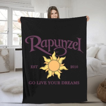 Discover Disney Tangled Rapunzel Go Live Your Dream Hawaiians Fleece Blankets
