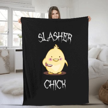 Discover Chicken Poultry Slasher Chick for Evil Chicken and Farm lover Fleece Blankets