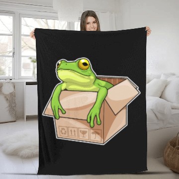 Discover Frog Gift Box Fleece Blankets