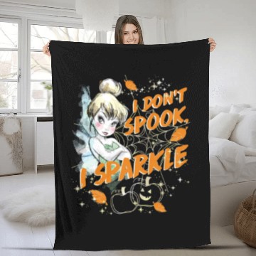 Discover Disneyss Peter Pan Tinkerbell Halloween Don't Spook I Sparkle Fleece Blankets
