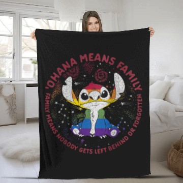 Discover Disneyss Lilo Stich Ohana Pride Circle Fleece Blankets