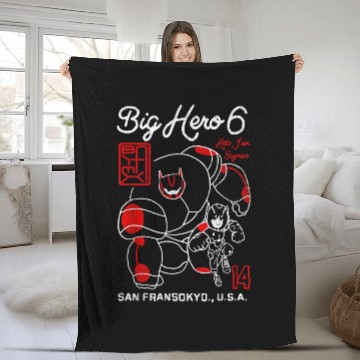 Discover Disneyss Big Hero 6 Hello I Am Baymax And Hiro Zip Fleece Blankets