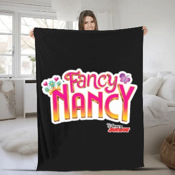 Discover Disney Fancy Nancy Logo Baseball Tees Fleece Blankets