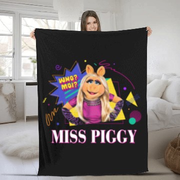 Discover Disneyss Muppets Miss Piggy Retro 90s Muppet Matching Baseball Tees Fleece Blankets