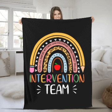 Discover RTI Team Response Intervention Teacher School Team Fleece Blankets