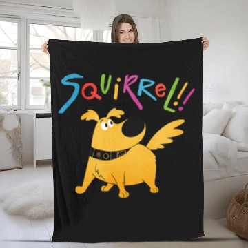 Discover Disney Pixar UP Dug Squirrel Pose Fleece Blankets