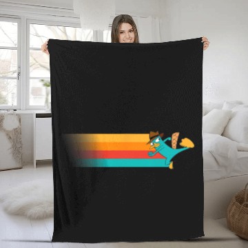 Discover Disney Channel Phineas and Ferb Perry the Platypus Fleece Blankets