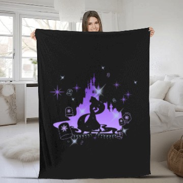 Discover Disney Tangled Rapunzel Silhouette Portrait Graphic Fleece Blankets