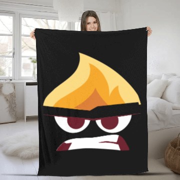 Discover Angry Face Funny Disney Inside Out Baseball Jerseys Fleece Blankets