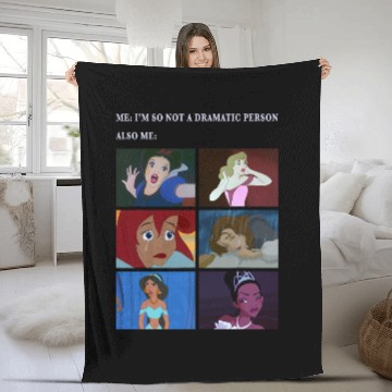Discover Disney Princess Not Dramatic Meme Panel Baseball Tees Fleece Blankets