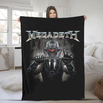 Discover Megadeth Fleece Blankets Rust In Peace Sword