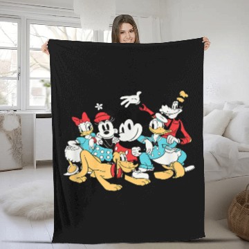 Discover Amazon Essentials Disney Mickey and Friends Grou Baseball Tees Fleece Blankets