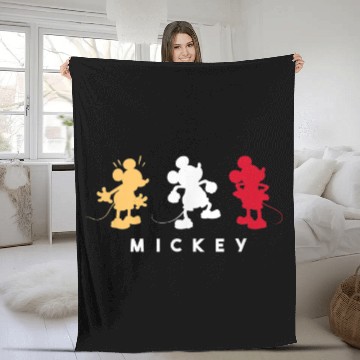 Discover Amazon Essentials Disney Mickey Silhouette Trio Baseball Tees Fleece Blankets