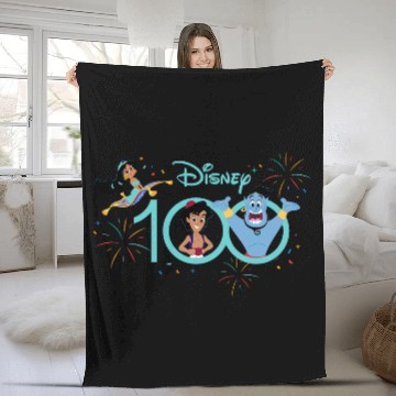 Discover Disney 100 Anniversary Aladdin Jasmine Genie D100 Baseball Jerseys Fleece Blankets