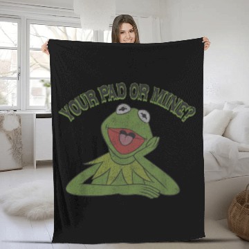 Discover Disney K the frog Your Pad or Mine Fleece Blankets