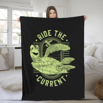 Discover Disney Pixar Earth Day Finding Nemo Turtle Ride Baseball Tees Fleece Blankets